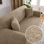 Veekindel Jacquard diivani kate Paks elastne nurk Tahke diivanikate L kujuga diivani katte kaitse 1 Seater 90-140cm khaki