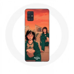 Samsung Galaxy A51 &uuml;mbris Squid m&auml;ng Kang Sae Byeok number 067 ja Ji Yeong number 240