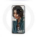 &Uuml;mbris Samsung S9 plus Squid Game Kang Sae Byeok number 067 jaoks