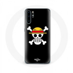 Huawei P30 Pro One Piece Manga Skull musta taustaga &uuml;mbris