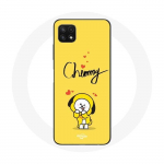 Coque pour Samsung Galaxy A22 5G BTS Bangtan Gar&ccedil;ons BT21 Chimmy Jimin Fond Jaune
