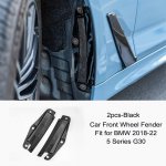 2TK auto esiratta poritiiba pritsmekaitse v&auml;lise modifitseerimise tarvikud BMW 5. seeria G30 525li 528li 530li 540li 2017-22 jaoks 2pcs-Black