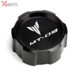 For Yamaha MT-09 MT 09 mt09 FZ09 2014- (not for ) Motorcycle Parts Front and Rear Brake Fluid Tank Cap Reservoir Cover 1 Rear Cover Black black