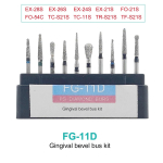 10 tk/karp TOMENTY Dental Diamond Burs puur kiirete k&auml;siinstrumentide hambaravi puurite jaoks FG seeria 1,6 mm hambaravi materjal FG-11D (10pcs)