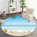 Luksuslik rand Maaliline mere&auml;&auml;rne muster &uuml;mmargune p&otilde;randamatid K&ouml;&ouml;k Esik Jooksvaip Magamistuba Elutuba Pehme vaip Libisemiskindel vaip 150X150cm