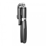 INRAM-L02 Traadita Bluetoothi Selfie Stick Mini Statiiviga Kokkupandav Selfie Stick Kaugjuhtimispuldiga Telefonile Action Kaamerale Iphoneile L02 BLACK