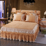 Crystal Velvet pitsist voodi seelik paksendatud soe tepitud voodikate madrats kaitsekate 1,5 M1,8 M 2,0 180*200cm 3pcs