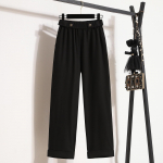 DIMANAF 2024 Spring Plus Size pikad p&uuml;ksid naiste elastsed vabad n&ouml;&ouml;bid haaremi p&uuml;ksid k&otilde;rge v&ouml;&ouml;kohaga tugevad lahtised p&uuml;ksid laiad p&uuml;ksid 5XL L must