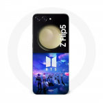 Coque Samsung Galaxy Z Flip5 BTS groupe symbol army