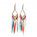 1 paar Retro Bohemia naiste konksud k&otilde;rvar&otilde;ngad helmed suletutid Geomeetrilised rippuvad k&otilde;rvar&otilde;ngad palee stiilis rippuvad k&otilde;rvar&otilde;ngad ehted kingitus A