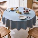 Moodne minimalistlik &uuml;hev&auml;rviline &uuml;mmargune laudlina paksendatud mitmev&auml;rviliste rippuvate &auml;&auml;rtega laudlina valikud tolmukindel libisemisvastane lauakate 180cm round