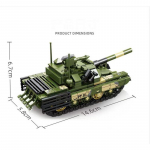 280 tk s&otilde;jav&auml;earmee varustus T-91 tankklotsid klotsid ehituskomplektid hariv s&uuml;nnip&auml;evakingitus poistele lastele No Box
