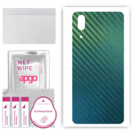 apgo Protective Skin Sticker for the back compatible with Huawei P20, Wrap Film, Foil, Vinyl - Pattern Carbon Chameleon CAKA1