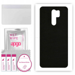 apgo Protective Skin Sticker for the back compatible with Xiaomi Redmi 9, Wrap Film, Foil, Vinyl - Pattern Matrix