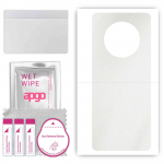 apgo Protective Skin Sticker for the back compatible with Cubot Max 3, Wrap Film, Foil, Vinyl - Pattern Matte Transparent