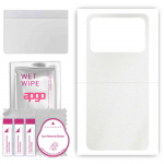 apgo Protective Skin Sticker for the back compatible with Poco X5 5G, Wrap Film, Foil, Vinyl - Pattern Matte Transparent