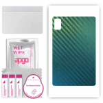 apgo Protective Skin Sticker for the back compatible with Ulefone Tab A8, Wrap Film, Foil, Vinyl - Pattern Carbon Chameleon CAKA1