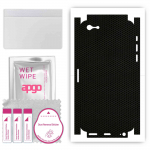 apgo Protective Skin Sticker for the back+sides compatible with Apple iPhone SE 2016, Full Wrap Film, Foil, Vinyl - Pattern Matrix