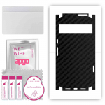 apgo Protective Skin Sticker for the back+sides compatible with Google Pixel 8 Pro, Full Wrap Film, Foil, Vinyl - Pattern Carbon Black