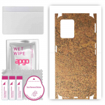 apgo Protective Skin Sticker for the back+sides compatible with Realme 9 Pro, Full Wrap Film, Foil, Vinyl - Pattern Rusty Copper