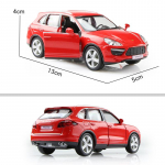 5-tolline metallist autosimulatsioon survevalu ja m&auml;nguasjas&otilde;iduk Porsche Cayenne luksusmaastur RMZ city 1:36 sulamist mudelikingitused lastele