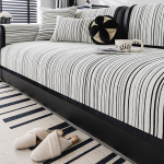 Moodsad triibulised diivanikatted elutuppa 3 istekohaga luksuslik &scaron;enill pehme tugitool diivani kattega m&ouml;&ouml;blikaitse Cushion cover45x45cm