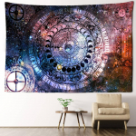 T&auml;htkuju Kuu faas Tarot Gobel&auml;&auml;n Seinaripp Hipi Tapez N&otilde;idus ps&uuml;hhedeelne universum &uuml;hiselamu kodukaunistused 95x70CM