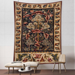 Lilled ja lehed Gobel&auml;&auml;n Seinaripp Abstraktne Kunst Boheemian Hipi Tapiz Vintage Esteetiline Toa Kodukaunistus 95x70CM