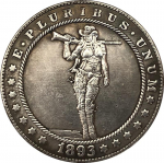 1893 USA AMEERIKA &Uuml;HENDRIIGID Beauty Hobo nikli m&auml;lestusesemed, kogutavad suveniirid, h&otilde;bem&uuml;ndid