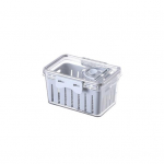 Puuviljakonteinerid koos kurnidega &Otilde;hukindel t&uuml;hjenduskarp BPA-vaba n&otilde;udepesumasinas Ohutu virnastatav Ruumis&auml;&auml;stlik k&uuml;lmiku hoiupaneel Small hall