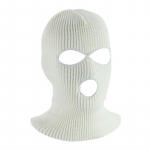Meeste naiste maskeeritud m&uuml;ts Funny Ghost auto peatoe kate Universaalne jalgrattas&otilde;idu tuulekindel maski m&uuml;ts Kolme auguga silmkoeline peakatte kate valge