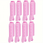 8 tk kohevad vol&uuml;&uuml;mi andvad juuksejuurklambrid &ndash; isehaarduv juuste kujundamise t&ouml;&ouml;riist kiireks tukkide ja isetegemise juukserullide jaoks naistele roosa
