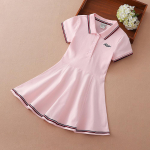 Lastele T&uuml;drukutele Spordikleidid Allat&otilde;mmatav krae suvine l&uuml;hikeste varrukatega puuvillased riided Tennis Golf Spordir&otilde;ivad lastele 120 roosa