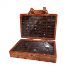 Crystal Box Kivikivi Mineraalikomplekt Kivide kogumine kohvris Kaunistused Puidust kaunistuste karp kristalliga