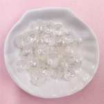 Kodused peotarbed Mitmev&auml;rvilised v&auml;ikesed lillehelmed, helmed, helmestega materjal, lahtised helmed auguga 100 tk 9,5 mm DIY k&auml;ev&otilde;ru kaelakee akr&uuml;&uuml;l 100pcs about9.5mm puhas