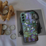 Claude Monet Garden Lotus Bridge telefoni&uuml;mbris Samsungile A02 A03 A03S A04 A04S Galaxy A55 A35 A25 A15 S10 Lite A9 A8 A7 A6 Plus A Samsung S10 Lite