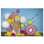 Vin&uuml;&uuml;lfotograafia Taustfoto Taust Baby Shower Kid Party Decor A-150*100cm