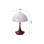 LED seente v&auml;ike laualamp Kaasaskantav USB-laadimine dimmerdatav lilledega lamp Magamistoa voodivalgusti dekoratiivne &ouml;&ouml;valgusti