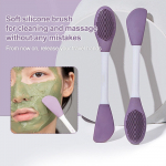 Silikoonist n&auml;omaski pintsel N&auml;opesu massaažipintsel Mudamask N&auml;ole omatehtud pehme maski t&ouml;&ouml;riist spetsiaalne pintsel One Size lilla