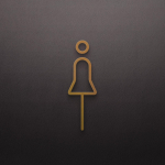 Must-kuldv&auml;rvi tualettplaadi plaat messingist pesuruumi ukse seina sildi kleebis WC-hoidja silditahvel