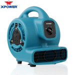XPOWER P-230AT Mini Mighty Air Mover kuivati ​​Utiliidi ventilaator Ventilaator Sisseehitatud Pistikupesad Murumaja Hotelli Supermarketi &otilde;hupuhur UK Plug sinine