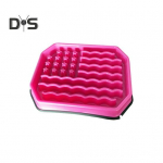 Aeglane s&ouml;&ouml;tja kauss libisemiskindlale koerale Aeglane s&ouml;&ouml;tmiskauss Lemmikloomade pusles&ouml;&ouml;tja L&auml;mbumist v&auml;ltiv koerakauss v&auml;ikesele keskmisele t&otilde;ule roosa punane v&auml;rv