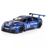 1/24 BMW M6 GT3 Sulamist Sportauto Mudel Diecasts Metallist M&auml;nguasi Rajakiiruseauto Mudel Simulatsioonheli ja valgusega Kogumisobjekt Laste kingitus sinine