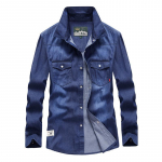 Kevadine uus meeste teksas&auml;rk meeste pikkade varrukatega vabaajar&otilde;ivad kevad- ja s&uuml;giss&auml;rk S