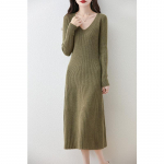 Naiste ka&scaron;miirkleit Qinghe ka&scaron;miir 30% ka&scaron;miir 70% vill s&uuml;gis-talvine ka&scaron;miir seelik pehme ja soe XL roheline