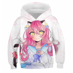 Anime Kapuutsiga Dressipluus Aphmau Merch Kapuutsiga Dressipluusid T&uuml;drukutele Kawaii Multifilm Dressipluusid Teismelistele 3D Prindiga Pulloverid Lasteriided Kevad S