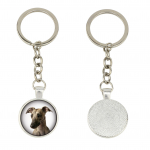 Whippet - keychain in a box, own photo, keychain pendant from Art-Dog brand