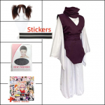 Anime Jujutsu Kaisen Kleebised Cosplay Choso Cosplay Kost&uuml;&uuml;m Parukas T&auml;ielik komplekt Halloweeni karnevali j&otilde;ulupeo kost&uuml;&uuml;mid &uuml;likonnad L-(Costume+Wig)