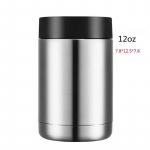 Kahe seinaga roostevabast terasest isolatsiooniga purgijahuti pudelihoidja Kahe seinaga vaakum-isolatsiooniga &otilde;llepudeli jahuti baari tarvikud 12oz