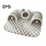 Kassi tunnelvoodi siseruumides, soe sarvkassi piilumiskoopa pesa kiisutoru koos pl&uuml;&uuml;sist pallim&auml;nguasjaga eemaldatav v&auml;ike loomamaja kiisuj&auml;nku jaoks M B